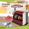 Brock MG 1601 RD mėsmalė 1400W, raudona/plieninė
