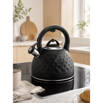 Brock MWK 002 BK La Cuisinette virdulys 2,7 L, juodas/plieninis