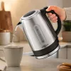 Brock WK 9903 SS elektrinis virdulys 1,7 l 2200 W juodas / nerūdijančio plieno su 360° pagrindu
