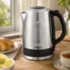 Brock WK 9903 SS elektrinis virdulys 1,7 l 2200 W juodas / nerūdijančio plieno su 360° pagrindu