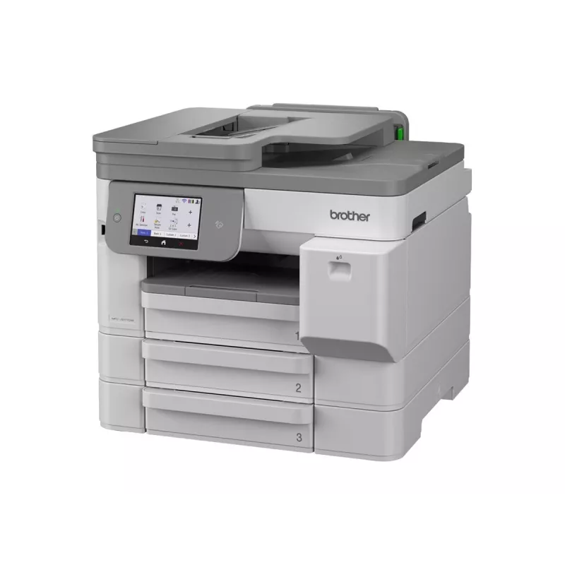 Brother MFC-J5117DW A3 spalvotas rašalinis daugiafunkcis įrenginys su spausdinimo, kopijavimo, skenavimo, faksu, dvipusiu spausdinimu, Wi-Fi, Ethernet, USB, 250 lapų dėklu, 50 lapų ADF, jutikliniu ekranu, baltas