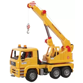 Bruder MAN TGS šiukšliavežis 1:16 geltonas 02754