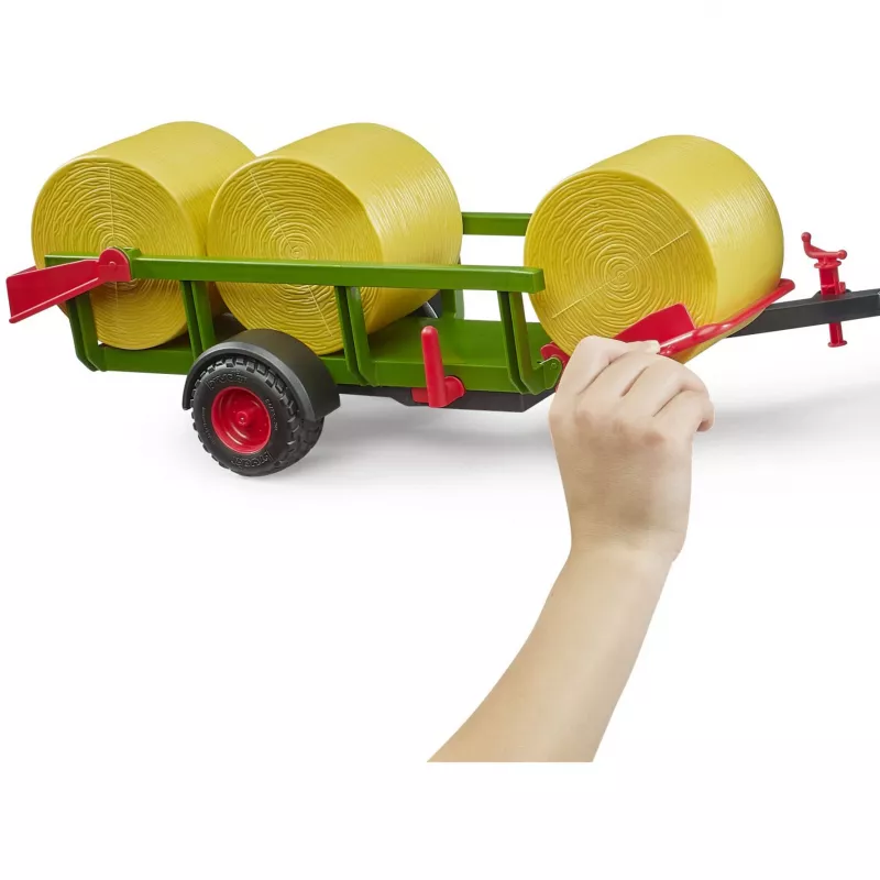 BRUDER Round Bale Collector su 3 šieno ritiniais