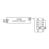 Brumberg 17251000 LED tvarkyklė DALI stačiakampė balta 80W 230V 24V