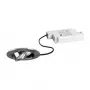 Brumberg 39363153 BB03 Apvalus įleidžiamas LED prožektorius, 6W, 230V, nikelio spalvos, 3000K, fazinis reguliavimas, pasukamas