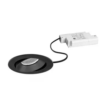 Brumberg 39379183 EB-Strahler-Set BB35 Round Black 830 Phase 7W 230V Swivel Recessed LED Spotlight