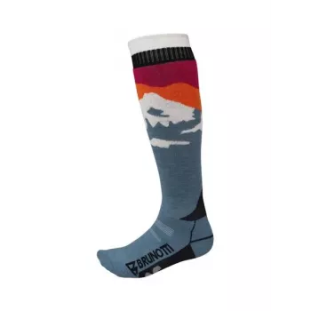 Brunotti Scottishy-Mountain moteriškos slidinėjimo kojinės, EU 35-38, Steel Blue