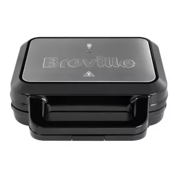 BRV VST098X 3-in-1 sumuštinių, vaflių ir grotelių aparatas, 850 W, DuraCeramic nelipnios plokštės, juodos/sidabrinės spalvos