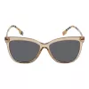 BURBERRY BE4308-385687 Moteriški katinėlio formos akiniai nuo saulės Havana 56/16/140 mm