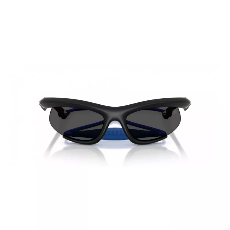 Burberry BE4462-345287 Moteriški Akiniai nuo Saulės Geometriniai Skaidriai Pilkas Acetatas Tamsiai Pilki Lęšiai 64/20/125 mm