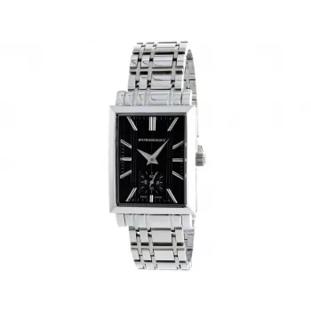 Burberry BU1321 Moteriškas kvarcinis laikrodis 24 mm nerūdijantis plienas sidabrinis ciferblatas