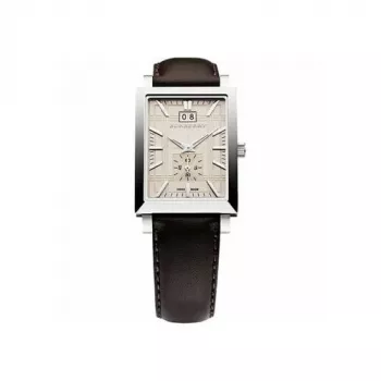 Burberry vyriškas laikrodis BU1322 38mm nerūdijančio plieno sidabrinis ciferblatas