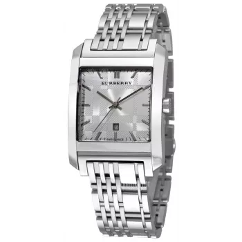 Burberry vyriškas laikrodis BU1567 33mm nerūdijančio plieno sidabrinis ciferblatas