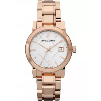 Burberry moteriškas laikrodis BU9104 26mm Šveicariškas kvarcinis nerūdijantis plienas sidabrinis