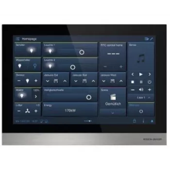 Busch-Jaeger IP touch 10 LAN/WLAN H8237-4B-03 išmaniojo namo valdymo skydelis, 10,1 colio jutiklinis ekranas, juodas 2TMA130050B0058