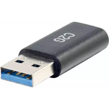 C2G USB C į USB adapteris – SuperSpeed USB adapteris – 5Gbps – USB-C lizdas į USB-A kištuką – USB 3.0 – Lietas – Juodas