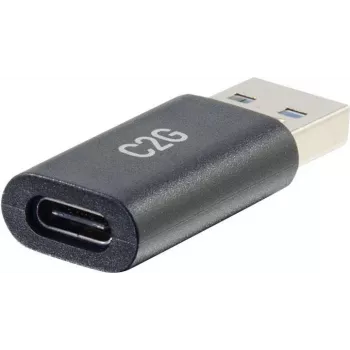 C2G USB C į USB adapteris – SuperSpeed USB adapteris – 5Gbps – USB-C lizdas į USB-A kištuką – USB 3.0 – Lietas – Juodas