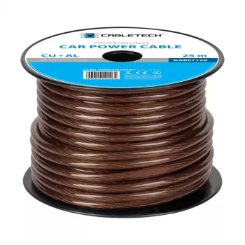 CABLETECH KAB0712B 4Ga maitinimo kabelis, išorinis skersmuo 10 mm, CU+AL