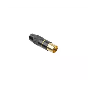 CABLETECH metalinė TV antenos rozetė, juoda