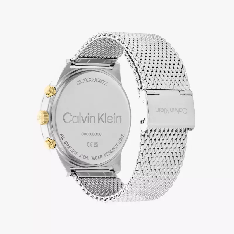 CALVIN KLEIN Vyrų miesto kolekcijos laikrodis 25200296 44mm nerūdijantis plienas Šveicariškas kvarcas