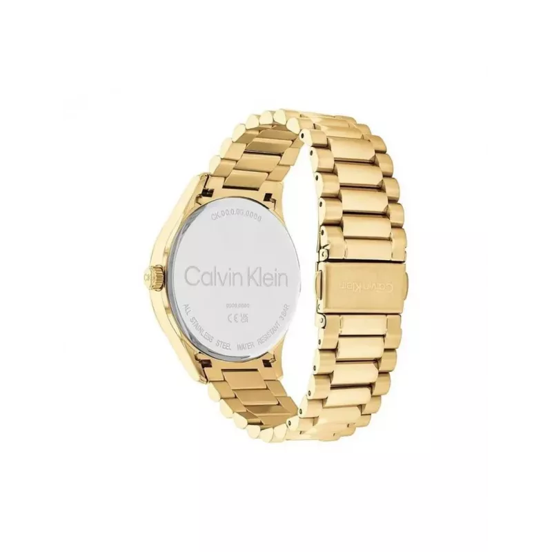 Calvin Klein vyriškas laikrodis 25200229 40mm sidabrinis nerūdijantis plienas juoda oda