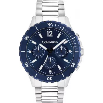 Calvin Klein vyriškas laikrodis Minimal Extension 25200115 44mm nerūdijančio plieno tinklelis