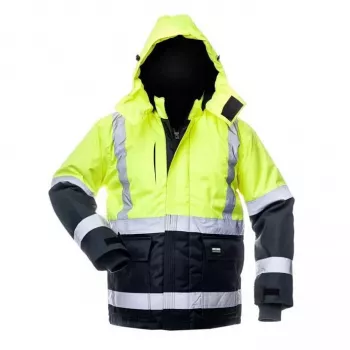 Canvas Hi-Vis Jacket WJ-8946 Geltona/Mėlyna XL