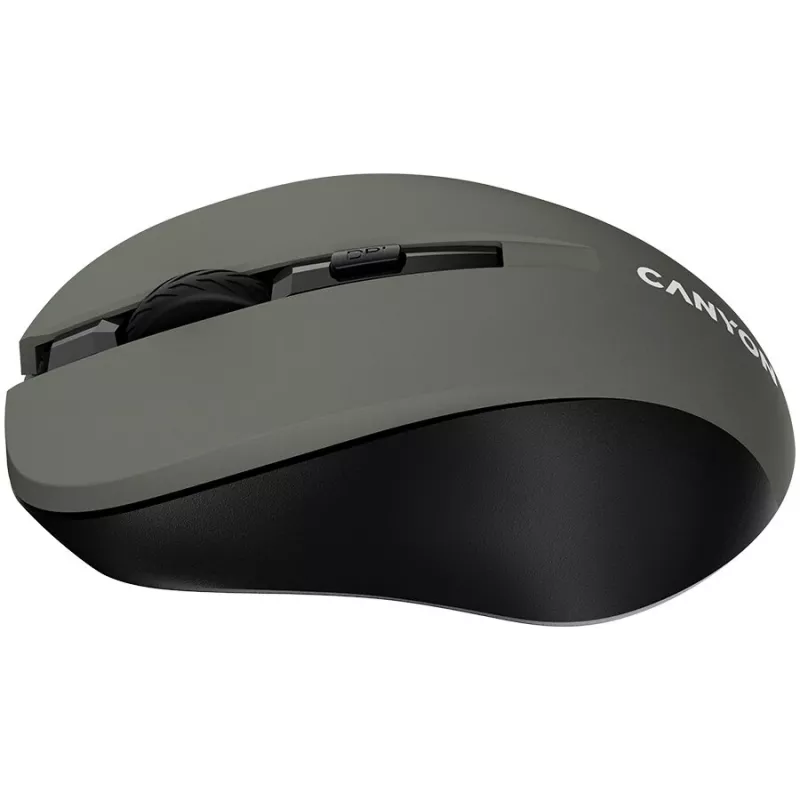 CANYON MW-1 belaidė optinė pelė – 2,4 GHz, 1600 DPI, pilka