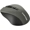 CANYON MW-1 belaidė optinė pelė – 2,4 GHz, 1600 DPI, pilka