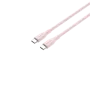 CANYON USB-C į USB-C laidas 60W 1m Silikoninis Pink Sand