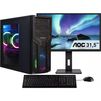 CAPTIVA Power Starter R80-039 TFT rinkinys su AMD Ryzen 7, 32GB DDR4, 1TB SSD, RTX 2060 žaidimų stalinis kompiuteris