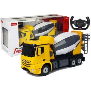 Valdomas automobilis Mercedes-Benz Arocs Rastar 1:14 Geltonas