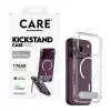 CARE by PanzerGlass Kickstand Case permatomas su baltu MagSafe skirtu iPhone 17 Pro