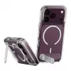 CARE by PanzerGlass Kickstand Case permatomas su baltu MagSafe skirtu iPhone 17 Pro