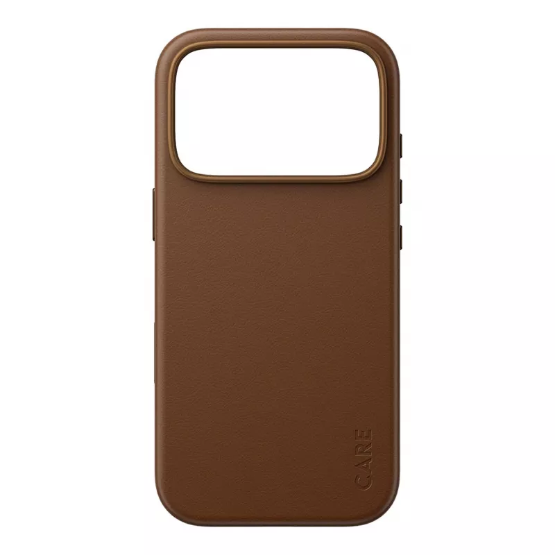 CARE by PanzerGlass Solo vegano odos dėklas rudas su MagSafe, skirtas iPhone 17 Pro