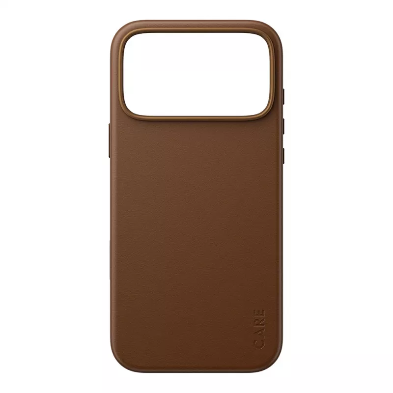 CARE by PanzerGlass Solo vegano odos dėklas rudas su MagSafe, skirtas iPhone 17 Pro Max