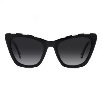 Carolina Herrera HER0129S80S Moteriški Cat Eye Akiniai nuo Saulės Havana Rudi Gradientiniai 55mm