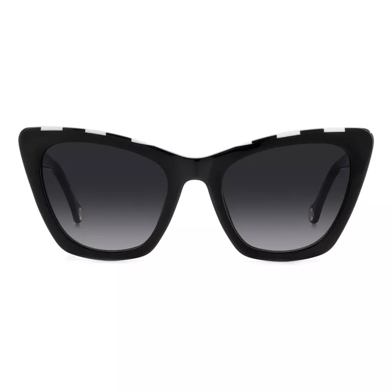 Carolina Herrera HER0129S80S Moteriški Cat Eye Akiniai nuo Saulės Havana Rudi Gradientiniai 55mm