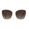 CAROLINA HERRERA HER0133S000 Moteriški Akiniai Nuo Saulės - Juodas Acetato Rėmelis, Pilki Gradientiniai Lęšiai, 59 mm
