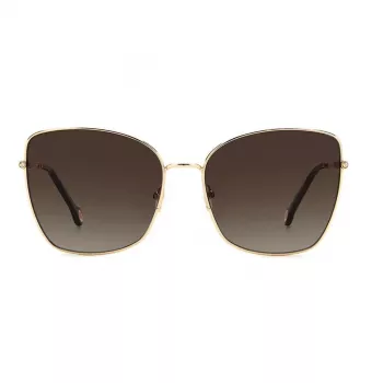CAROLINA HERRERA HER0133S000 Moteriški Akiniai Nuo Saulės - Juodas Acetato Rėmelis, Pilki Gradientiniai Lęšiai, 59 mm