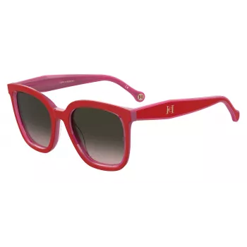 Carolina Herrera HER0225GS45X Moteriški Akiniai nuo Saulės Havana Acetato Rėmelis Pilki Gradientiniai Lęšiai 54mm