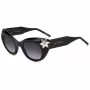 CAROLINA HERRERA Moteriški katės akies formos akiniai nuo saulės HER0215S807 - Juodas acetato rėmelis, pilki polikarbonatiniai lęšiai, 50 mm