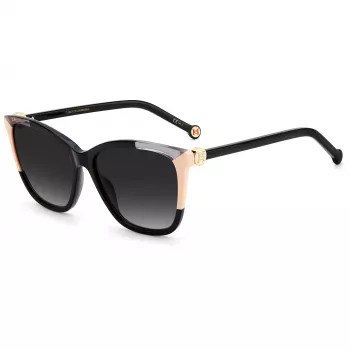 CAROLINA HERRERA Moteriški Akiniai Nuo Saulės CH-0052-S-KDX Havana Acetatas Rudi Gradientiniai 58/16/145 mm