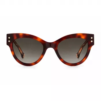 CAROLINA HERRERA moteriški akiniai nuo saulės CH-0009-S-05L – Havana/rusvas rėmelis su rusvais gradientiniais lęšiais (54/19/145 mm)