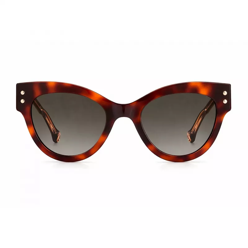 CAROLINA HERRERA moteriški akiniai nuo saulės CH-0009-S-05L – Havana/rusvas rėmelis su rusvais gradientiniais lęšiais (54/19/145 mm)