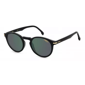 Carrera 301S80 Unisex akiniai – juodas rėmas, pilki lęšiai, 50/23/145 mm