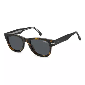 CARRERA 330S/S 86 vyriški akiniai nuo saulės – juodas propionato rėmelis, pilki polikarbonato lęšiai 50/22/150 mm UV400