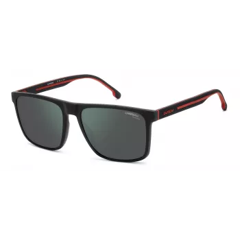 Carrera 8064S-0OIT-Q3 Vyriški stačiakampiai akiniai nuo saulės juodi/pilki 57mm