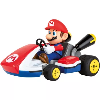 Carrera RC Mario Kart – Mario lenktyninis kartas su garsu, raudonas/mėlynas, 1:16