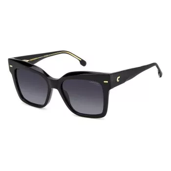 CARRERA moteriški stačiakampiai akiniai nuo saulės CARRERA3037S8 – juodas rėmelis, pilki lęšiai, 54 mm